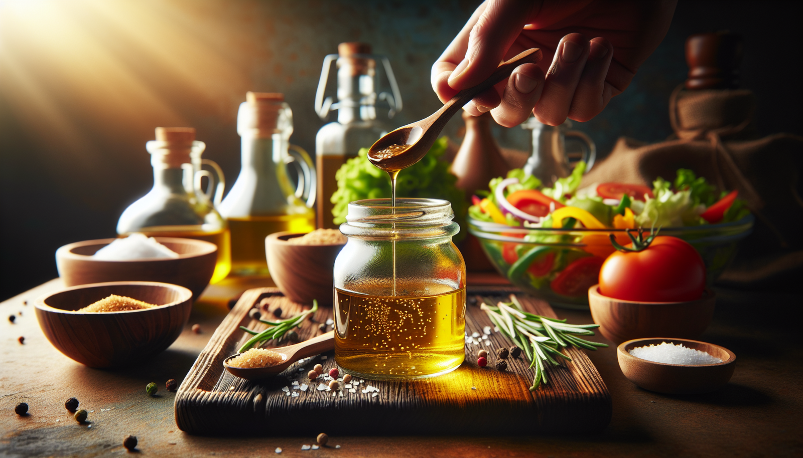 How to Make a Basic Vinigarette for Salads