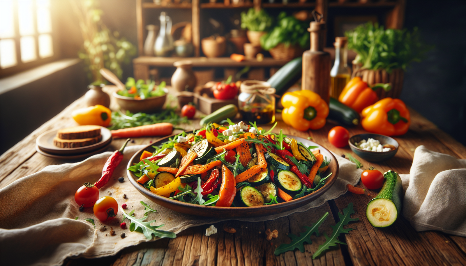 How to Make a Warm Salad with Roasted Vegetables