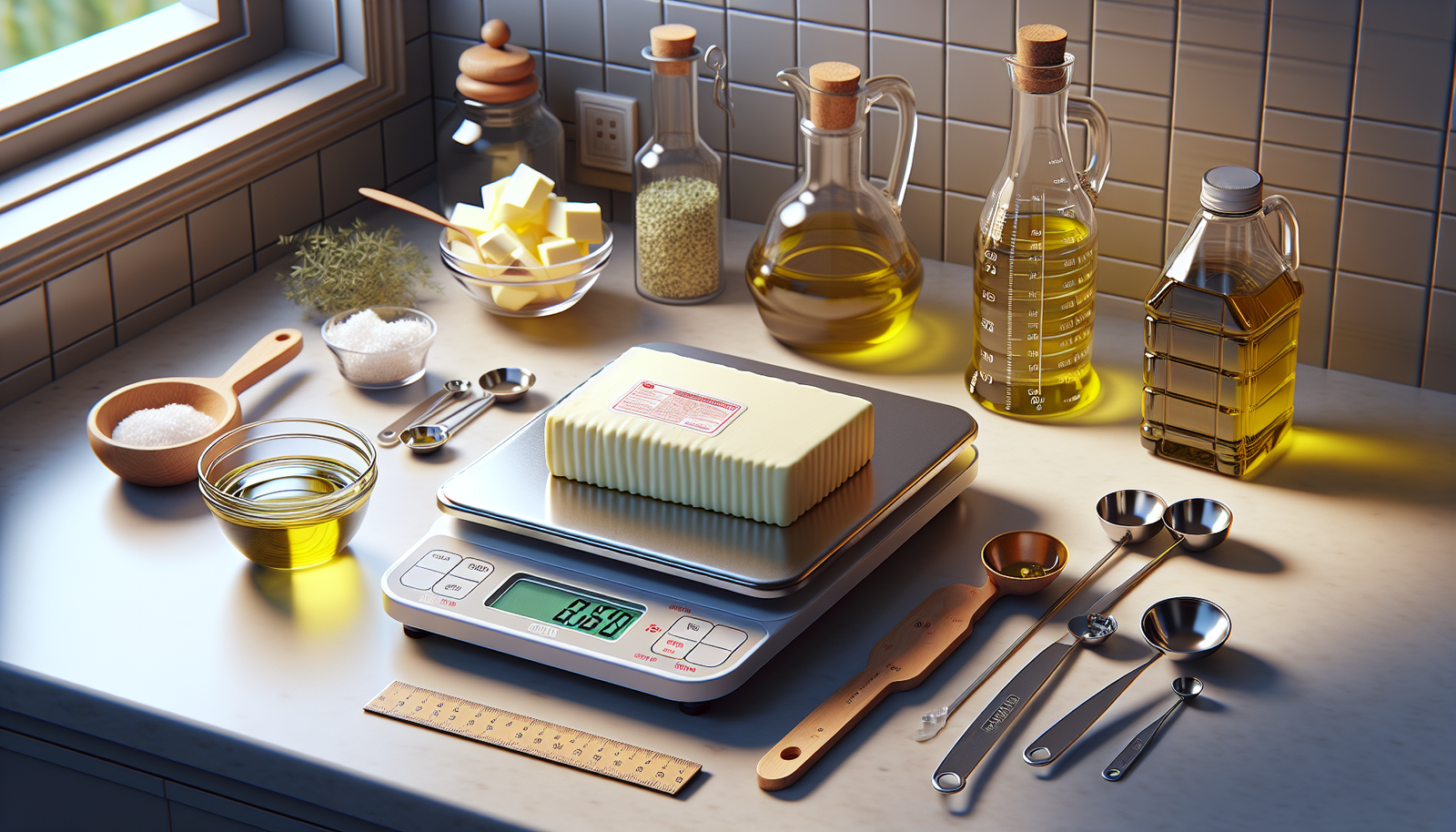 How to Measure Butter and Oils for Baking and Cooking