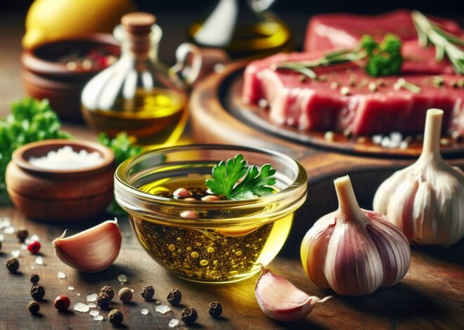 How to Make a Quick Garlic and Olive Oil Marinade for Steak